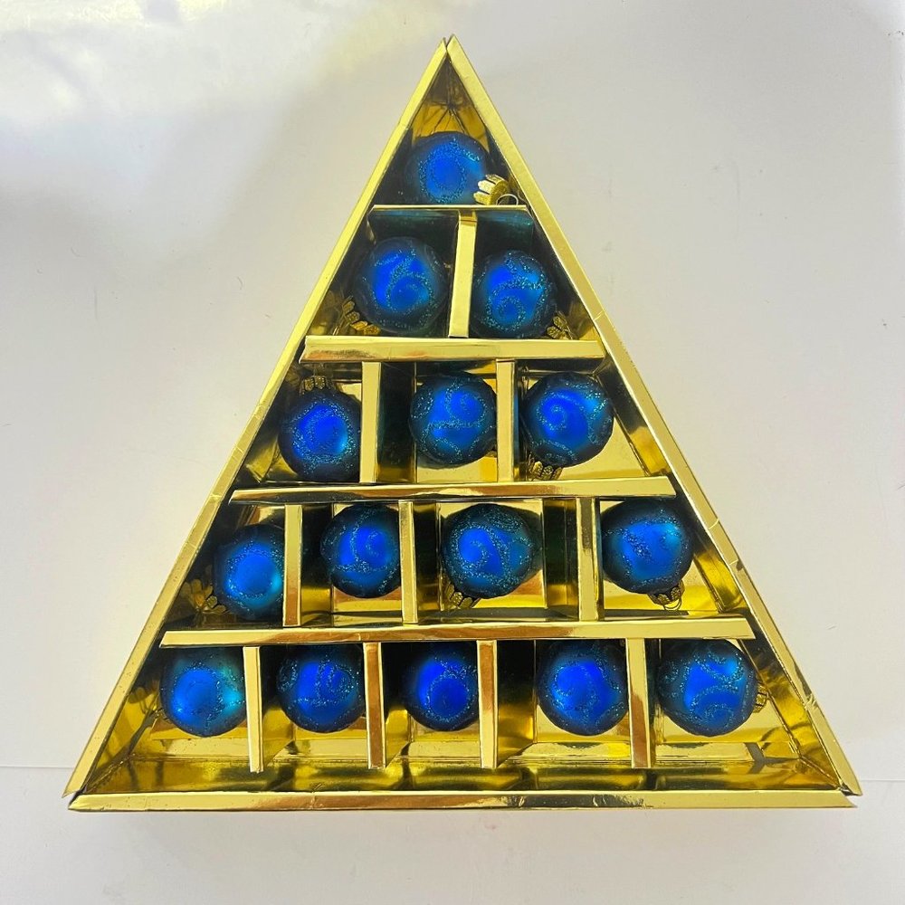 Vintage Glass Mini Christmas Ornaments – 3 Sets (45 Pieces) Collectible - Picture 10 of 14